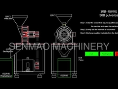 machine spéciale du broyeur 30B pour les grains entiers de meulage de nourriture de poudre